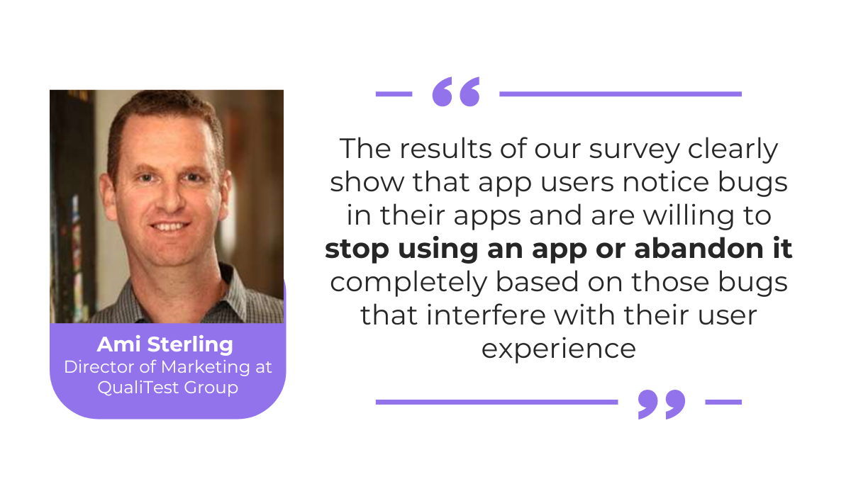 quote about how bugs make users stop using apps